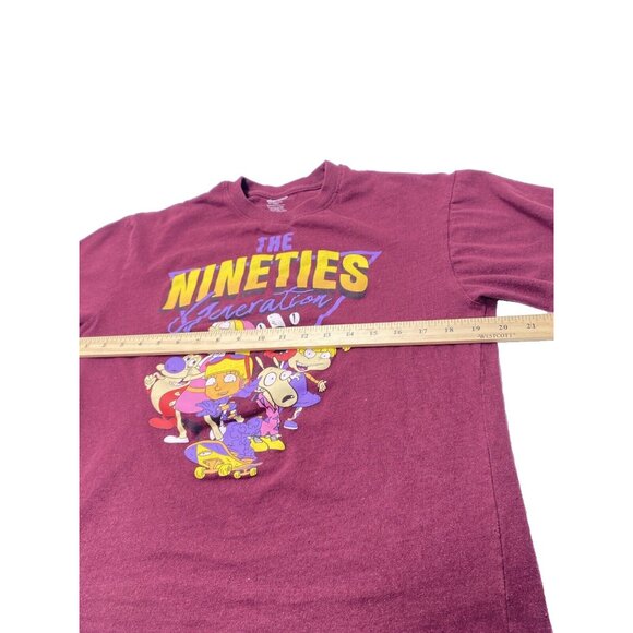Women’s XL T-Shirt "The Nineties Generation" The Rugrats Burgundy Colour - GUC - Picture 7 of 7